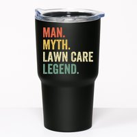 Man Myth Lawn Care Legend Funny Mowing Gardener Dad Retro Tumbler