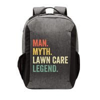 Man Myth Lawn Care Legend Funny Mowing Gardener Dad Retro Vector Backpack