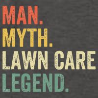 Man Myth Lawn Care Legend Funny Mowing Gardener Dad Retro Vector Backpack