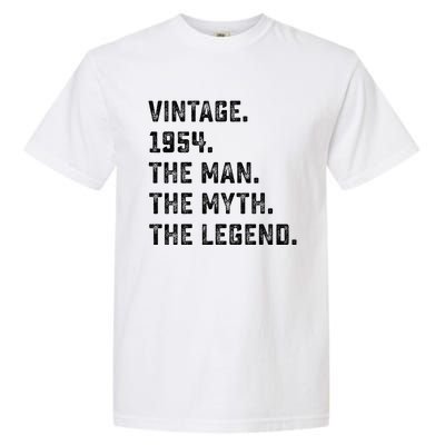 Man Myth Legend 1954 71st Birthday For 71 Years Old Garment-Dyed Heavyweight T-Shirt