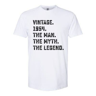 Man Myth Legend 1954 71st Birthday For 71 Years Old Softstyle CVC T-Shirt