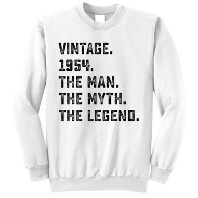 Man Myth Legend 1954 71st Birthday For 71 Years Old Sweatshirt