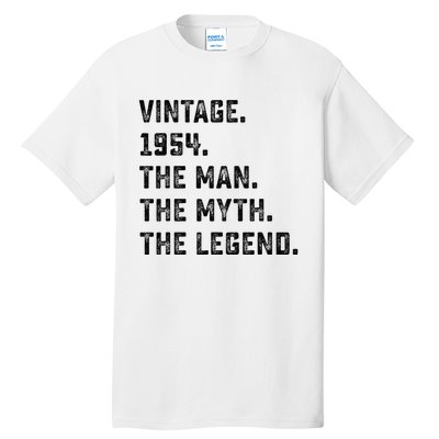 Man Myth Legend 1954 71st Birthday For 71 Years Old Tall T-Shirt