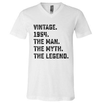 Man Myth Legend 1954 71st Birthday For 71 Years Old V-Neck T-Shirt