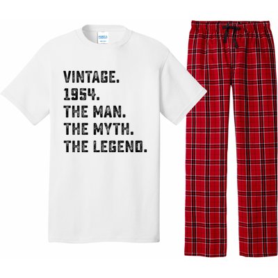 Man Myth Legend 1954 71st Birthday For 71 Years Old Pajama Set