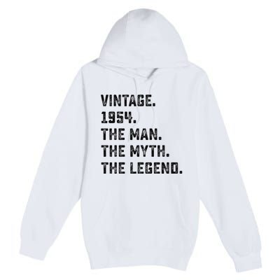 Man Myth Legend 1954 71st Birthday For 71 Years Old Premium Pullover Hoodie