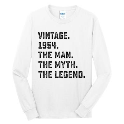 Man Myth Legend 1954 71st Birthday For 71 Years Old Tall Long Sleeve T-Shirt