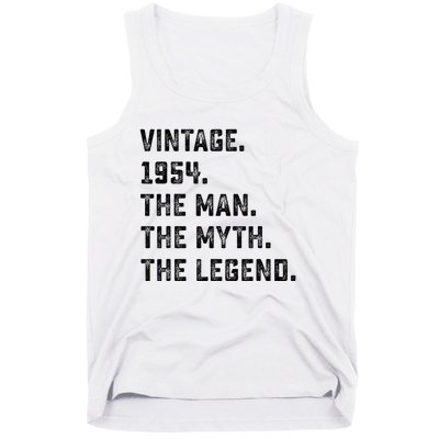 Man Myth Legend 1954 71st Birthday For 71 Years Old Tank Top