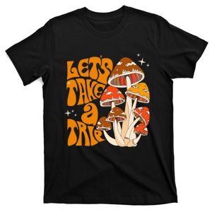 Magic Mushroom Lets Take Trip Psychedelic Rave Trippy T-Shirt