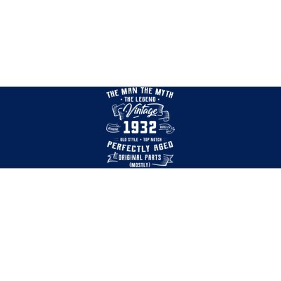 Man Myth Legend 1932 91st Birthday Tee For 91 Years Old Bumper Sticker