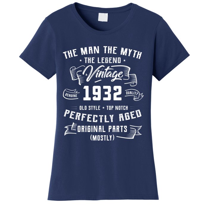 Man Myth Legend 1932 91st Birthday Tee For 91 Years Old Women's T-Shirt