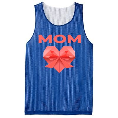 Mom Mommy Love Mama Heart Thank You Mother's Day Meaningful Gift Mesh Reversible Basketball Jersey Tank