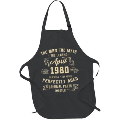 Man Myth Legend April 1980 45th Birthday 45 Years Old Gift Apron