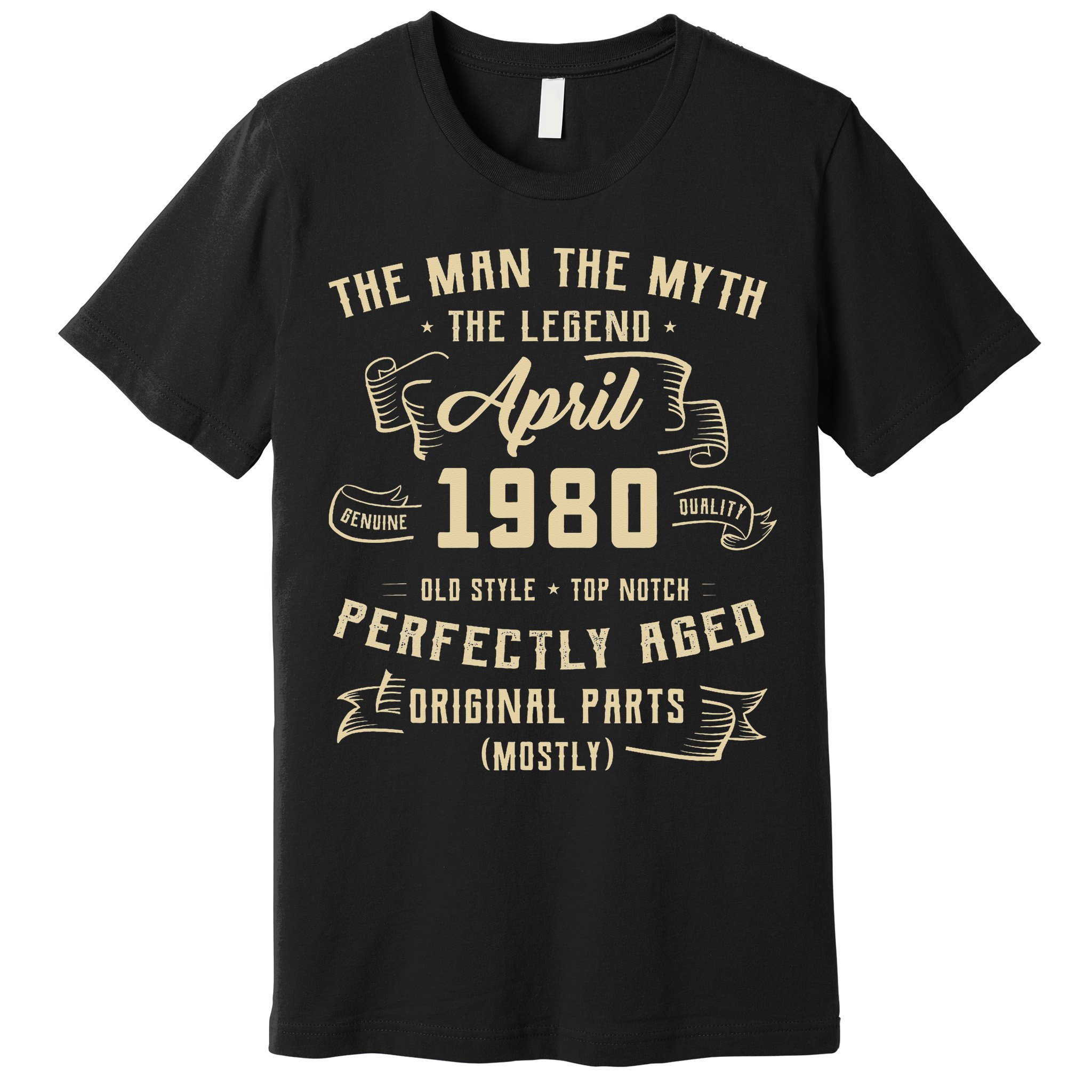 Man Myth Legend April 1980 45th Birthday 45 Years Old Gift Premium T-Shirt