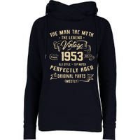 Man Myth Legend 1953 70th Birthday Tee For 70 Years Old Womens Funnel Neck Pullover Hood