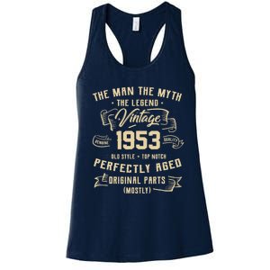 Man Myth Legend 1953 70th Birthday Tee For 70 Years Old Women's Racerback Tank