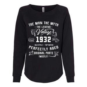 Man Myth Legend 1932 91st Birthday Tee For 91 Years Old Womens California Wash Sweatshirt