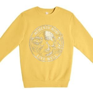 Memento Mori Live Well Premium Crewneck Sweatshirt