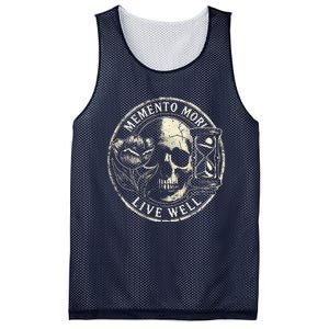 Memento Mori Live Well Mesh Reversible Basketball Jersey Tank