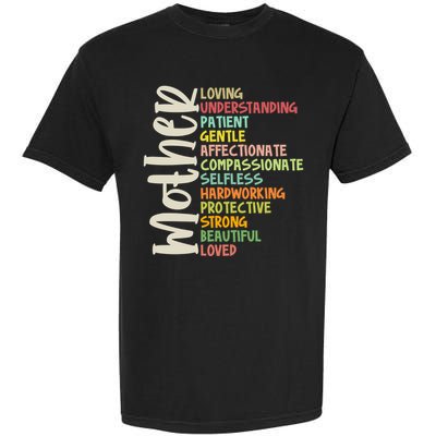 Mother Meaning Loving Gift Garment-Dyed Heavyweight T-Shirt