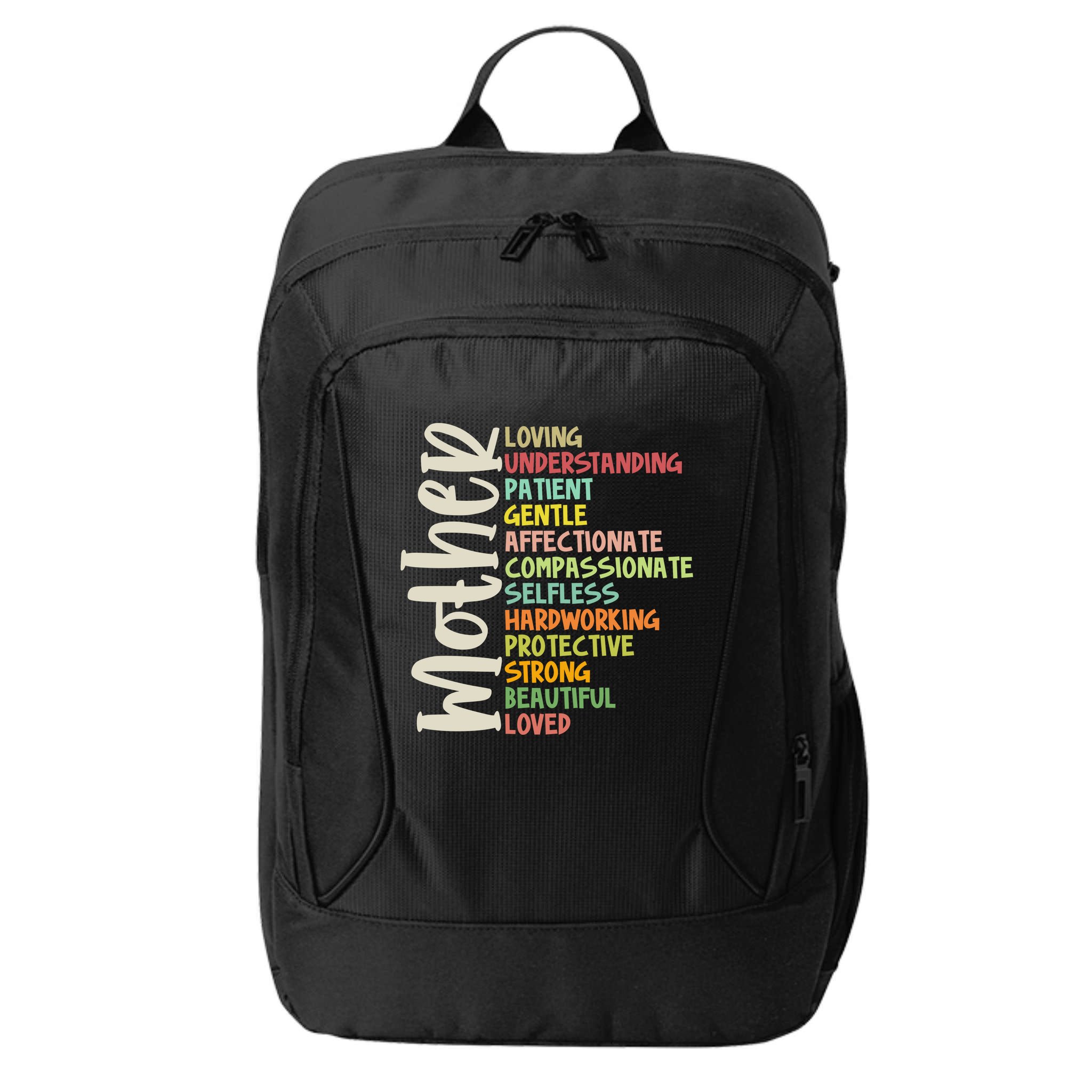 Mother Meaning Loving Gift City Backpack