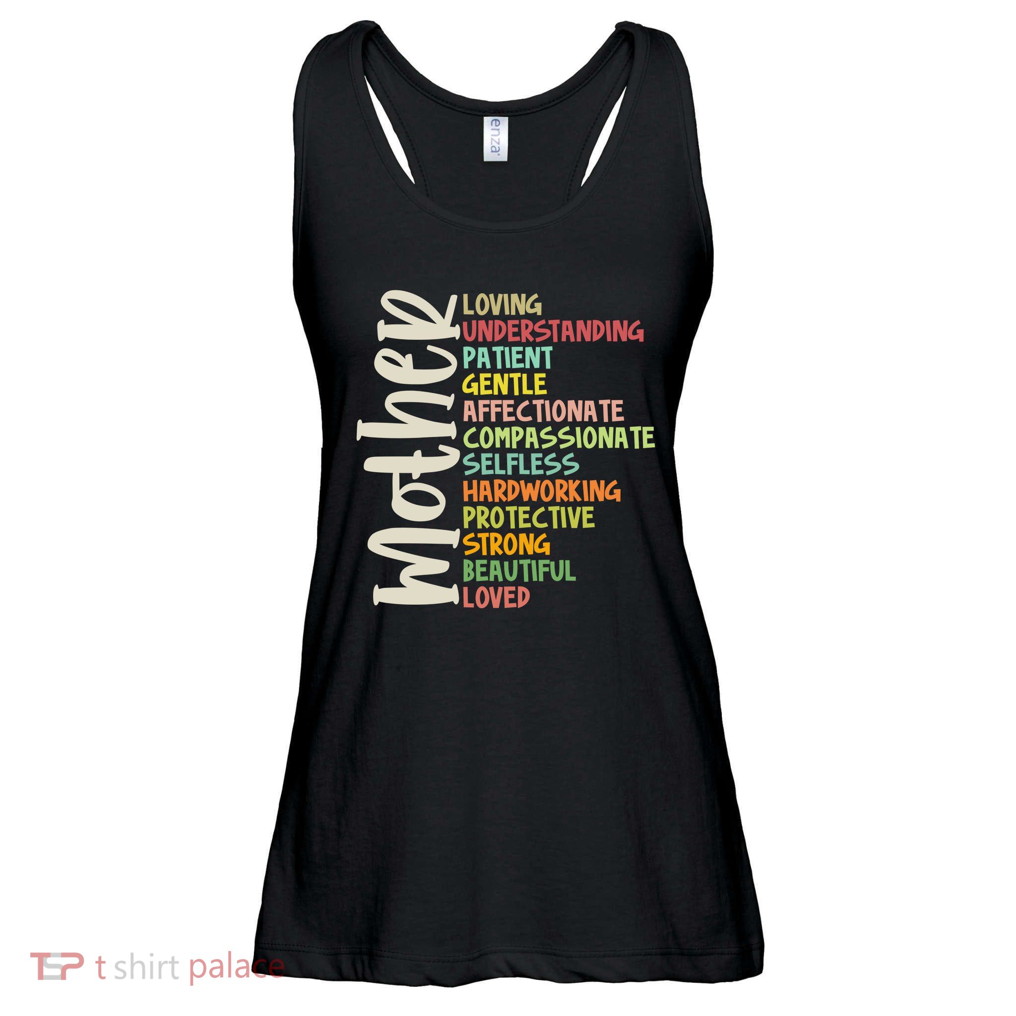 Mother Meaning Loving Gift Ladies Essential Flowy Tank