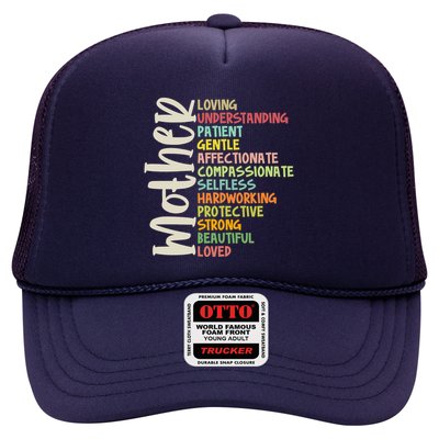 Mother Meaning Loving Gift Trucker Hat