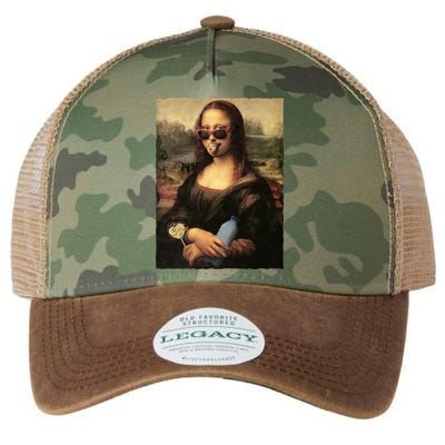 Modern Mona Lisa Tongue Ring Legacy Tie Dye Trucker Hat
