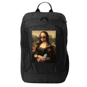 Modern Mona Lisa Tongue Ring City Backpack