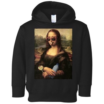 Modern Mona Lisa Tongue Ring Toddler Hoodie