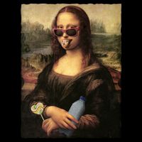 Modern Mona Lisa Tongue Ring Zip Tote Bag