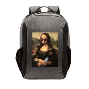 Modern Mona Lisa Tongue Ring Vector Backpack