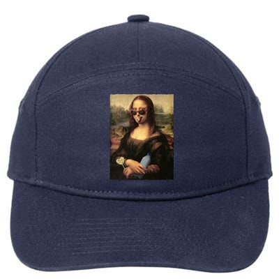 Modern Mona Lisa Tongue Ring 7-Panel Snapback Hat