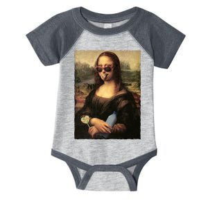 Modern Mona Lisa Tongue Ring Infant Baby Jersey Bodysuit