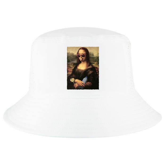 Modern Mona Lisa Tongue Ring Cool Comfort Performance Bucket Hat