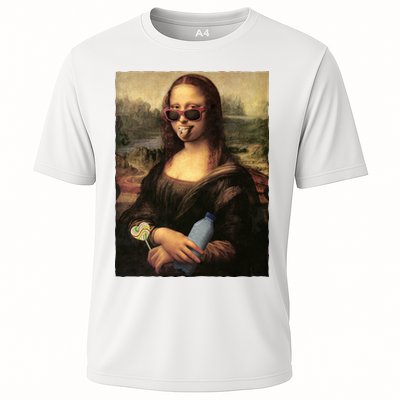 Modern Mona Lisa Tongue Ring Performance Shirt