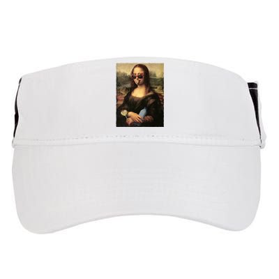 Modern Mona Lisa Tongue Ring Adult Drive Performance Visor