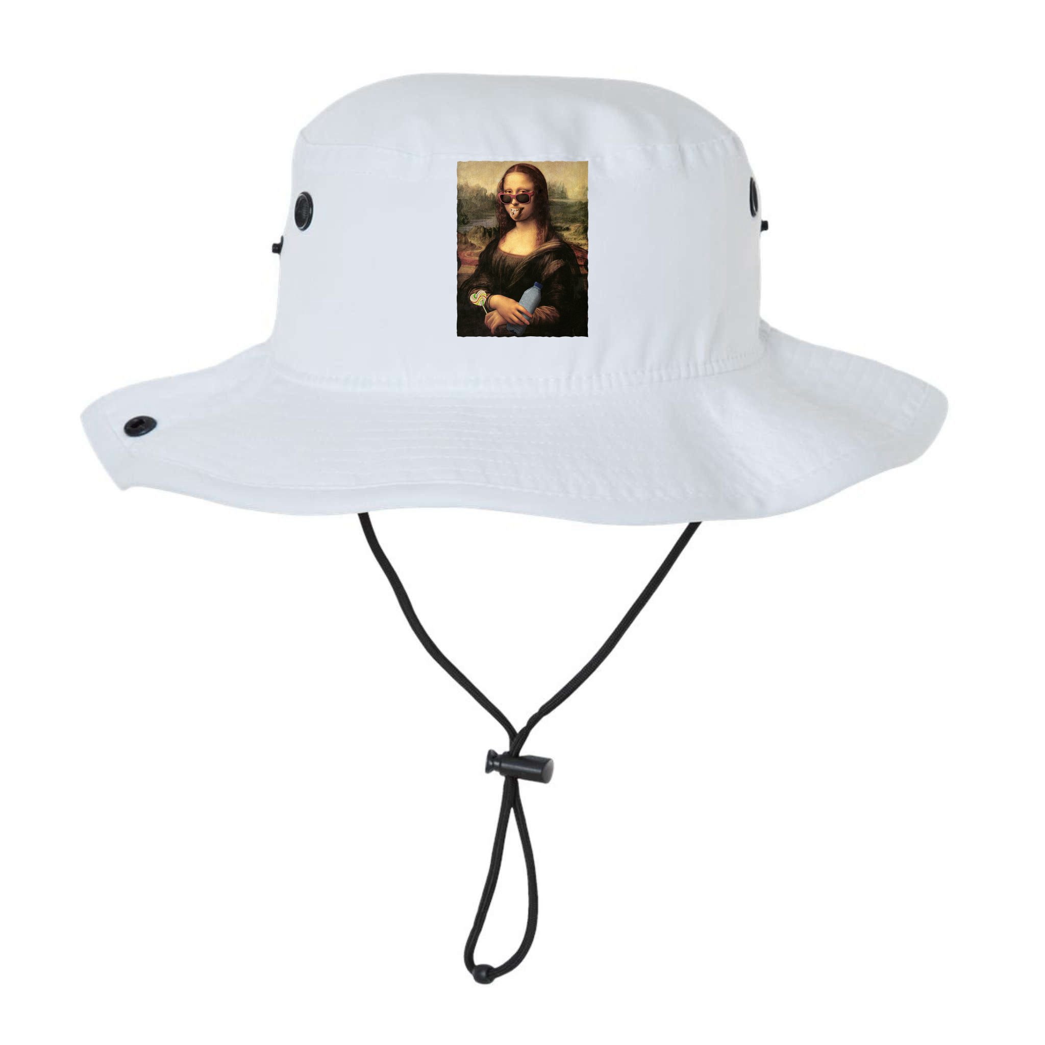 Modern Mona Lisa Tongue Ring Bucket Hat