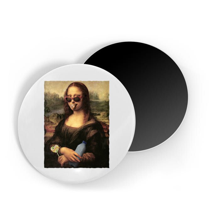 Modern Mona Lisa Tongue Ring Magnet
