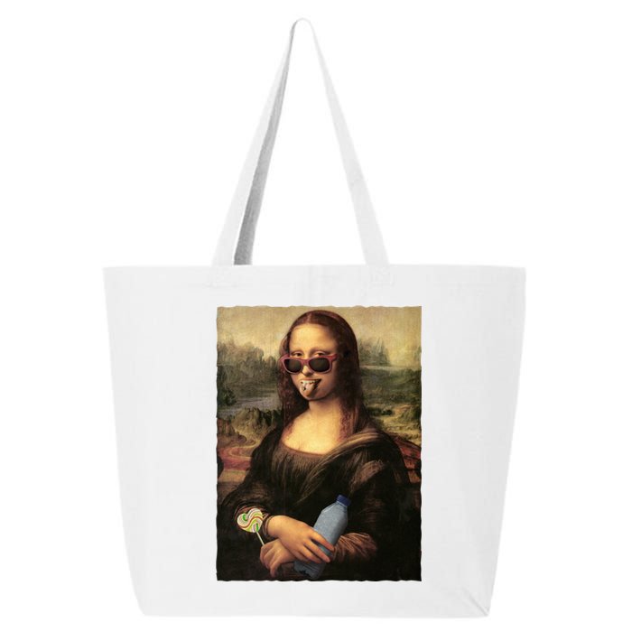 Modern Mona Lisa Tongue Ring 25L Jumbo Tote