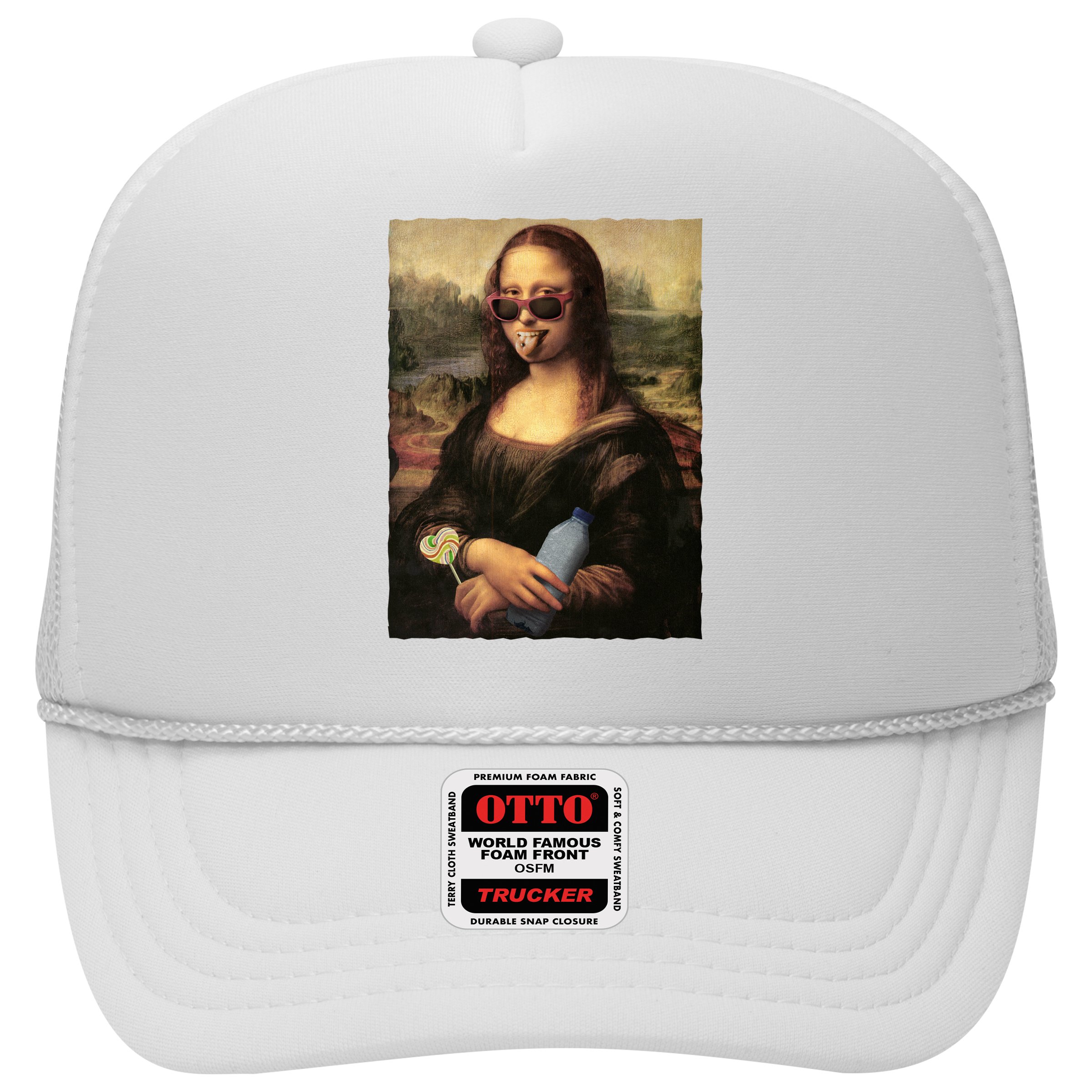 Modern Mona Lisa Tongue Ring Hat