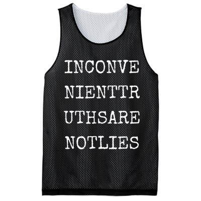 MSM Media Lies Inconvenient Truths Political Propaganda Mesh Reversible Basketball Jersey Tank