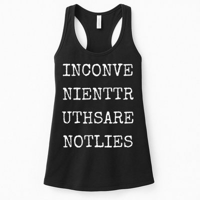 MSM Media Lies Inconvenient Truths Political Propaganda Womens Tank Top