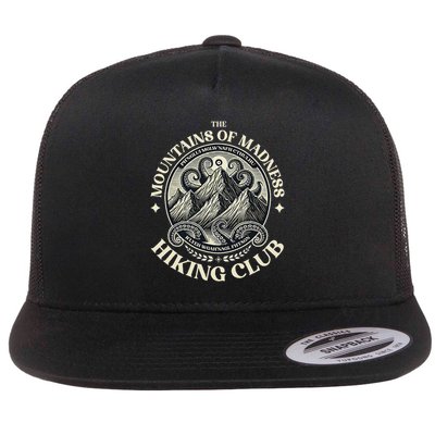 Mountains Madness Lovecraft Hiking And Cthulhu Miskatonic Flat Bill Trucker Hat