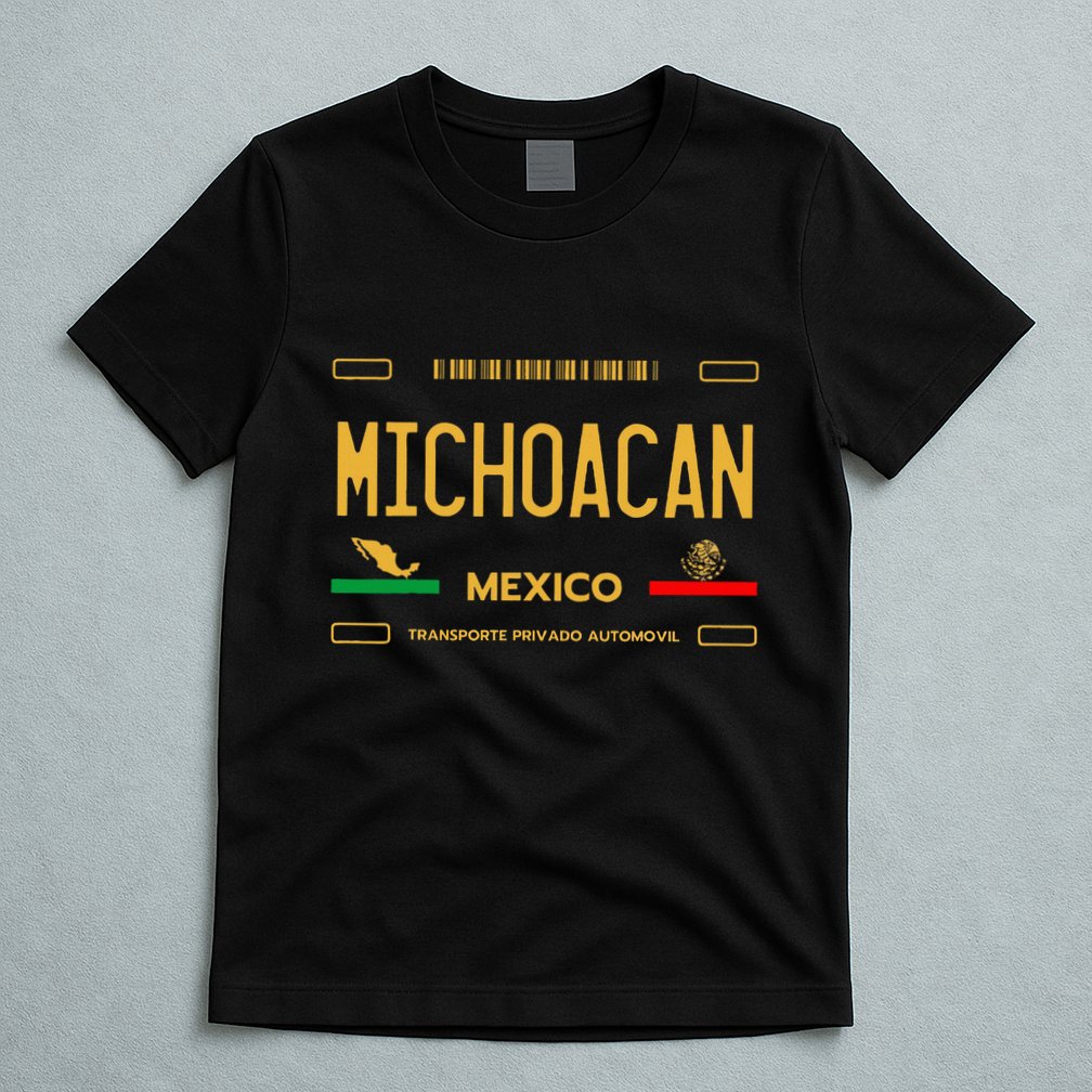 Michoacan Mexico License Plate Aesthetic Michoacan T-Shirt