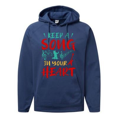 Motivational Music Lover Singing Lover Guitar Lover Performance Fleece Hoodie