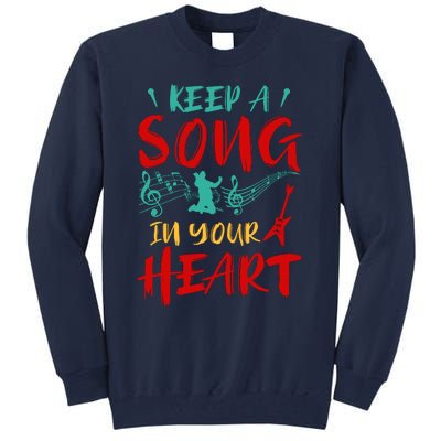 Motivational Music Lover Singing Lover Guitar Lover Tall Sweatshirt