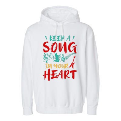 Motivational Music Lover Singing Lover Guitar Lover Garment-Dyed Fleece Hoodie