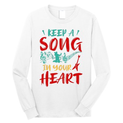 Motivational Music Lover Singing Lover Guitar Lover Long Sleeve Shirt