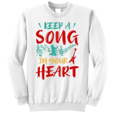 Motivational Music Lover Singing Lover Guitar Lover Sweatshirt